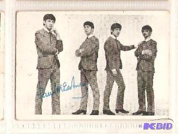 Original 1960s Beatles Card