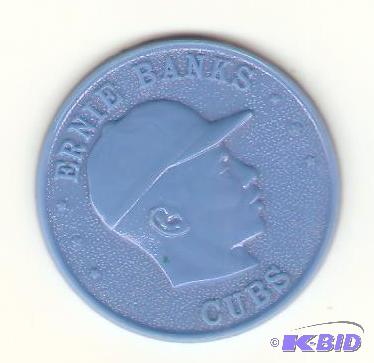 Ernie Banks 1960 Armour Plastic Baseball Coin