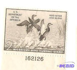1951 Migratory Waterfowl Stamp - Signed