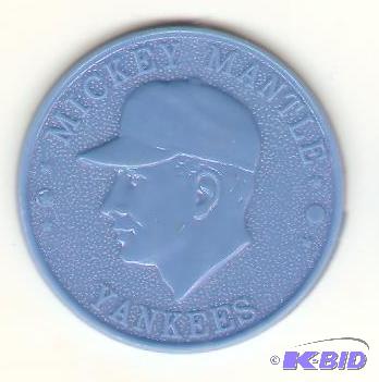 Mickey Mantle 1960 Armour Plastic Baseball Coin