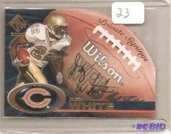 2000 Dez White Rookie Autograph Card