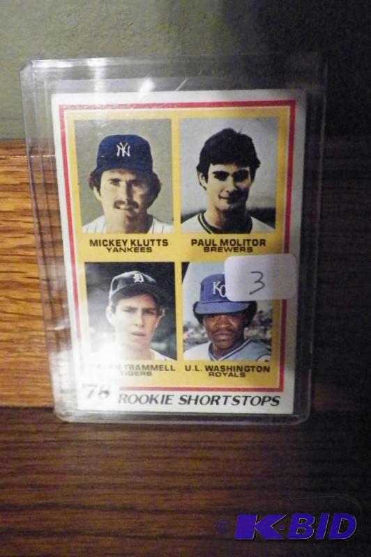 1978 Paul Molitor Rookie Card 707