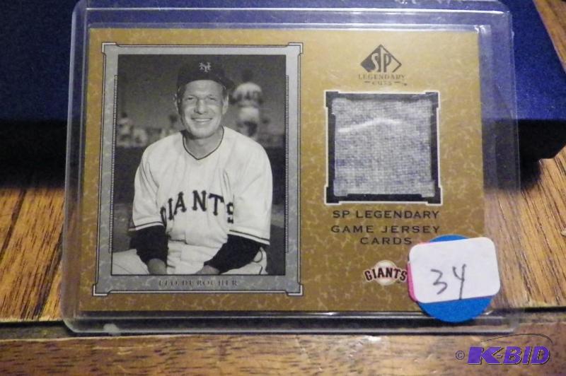 2001 Leo Durocher Legendary Jersey Card