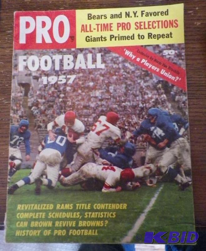 Pro Football 1957 Magazine