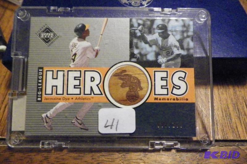 Upper Deck Jermaine Dye Game Used bat Card