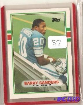 1989 Barry Sanders Rookie Card