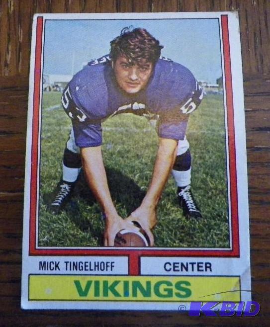 1975 Mick Tingelhoff Card - 2015 Hall of Fame