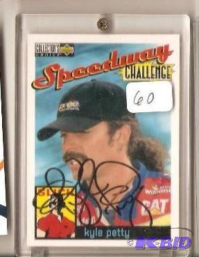 Kyle Petty Autographed Card.