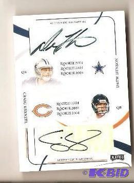 2004 Donruss Dual Rookie Signature Card Krenzel & Drew Henson