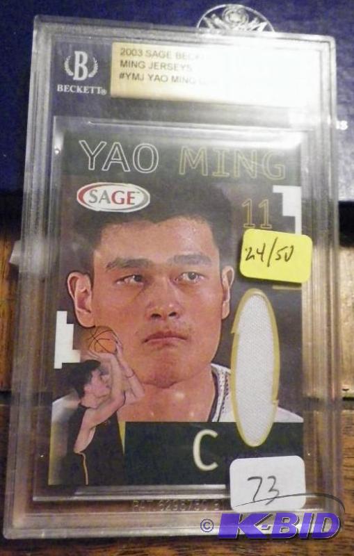 2003 Sage Yao Ming #2450 Jersey Card