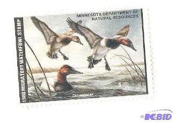 1979 Migratory Waterfall Stamp - Unused