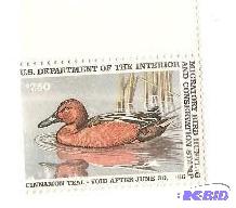 Migratory Waterfowl Stamp Unused 1986 -