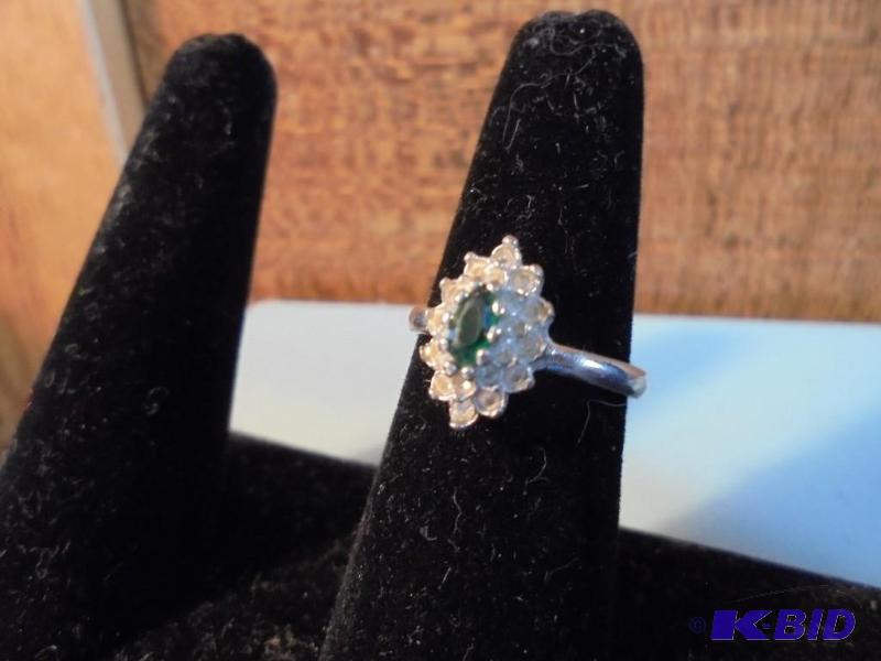14&nbspKarat white gold with Emerald center ...