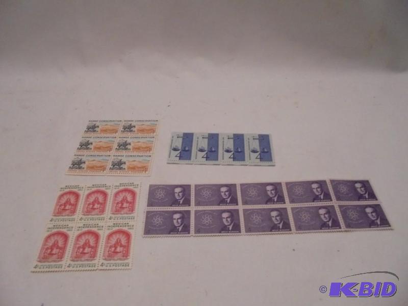 Unused vintage stamps in blocks. &nbsp...