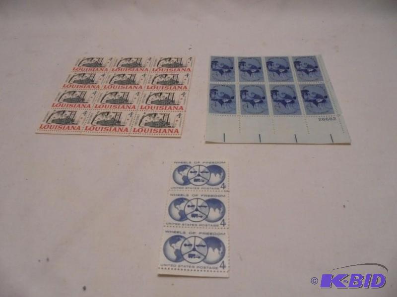 Lot of vintage stamps in blocks. &nbsp...