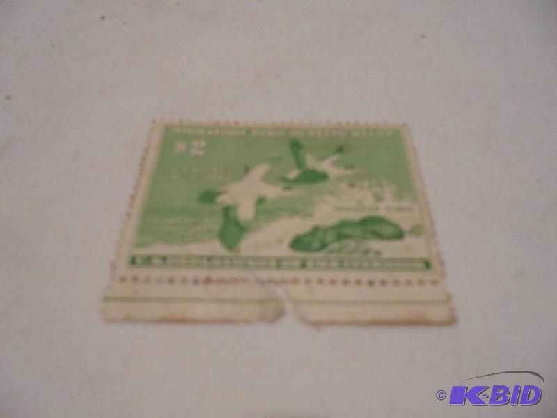 Vintage State of MN $2 Migratory Bird Hunting...