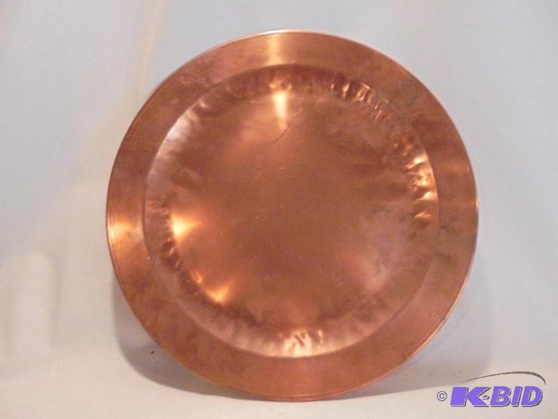 Solid Copper Norwegian decorative plate, sign...