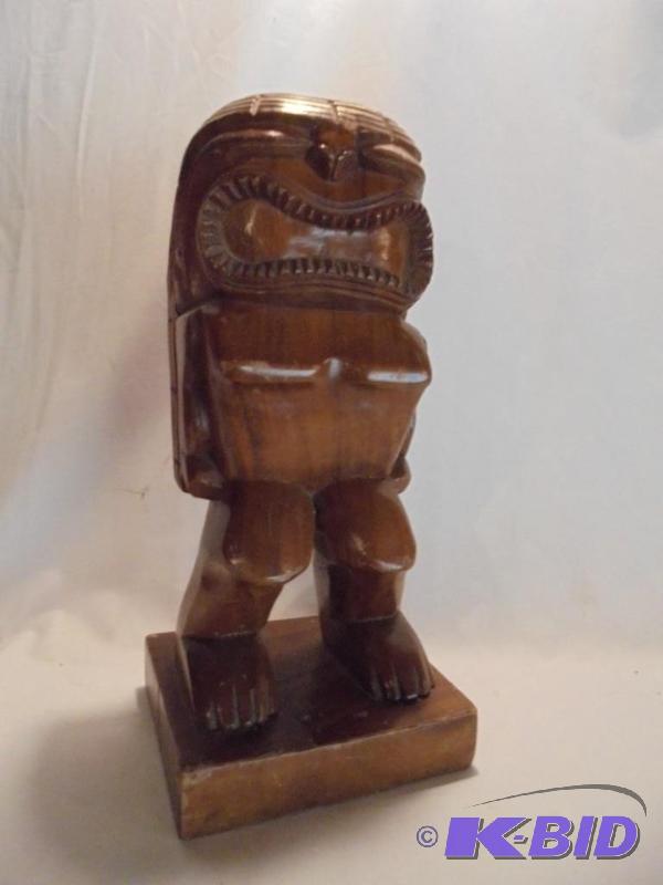 15 inch hand carved Aztec statue. &nbsp...