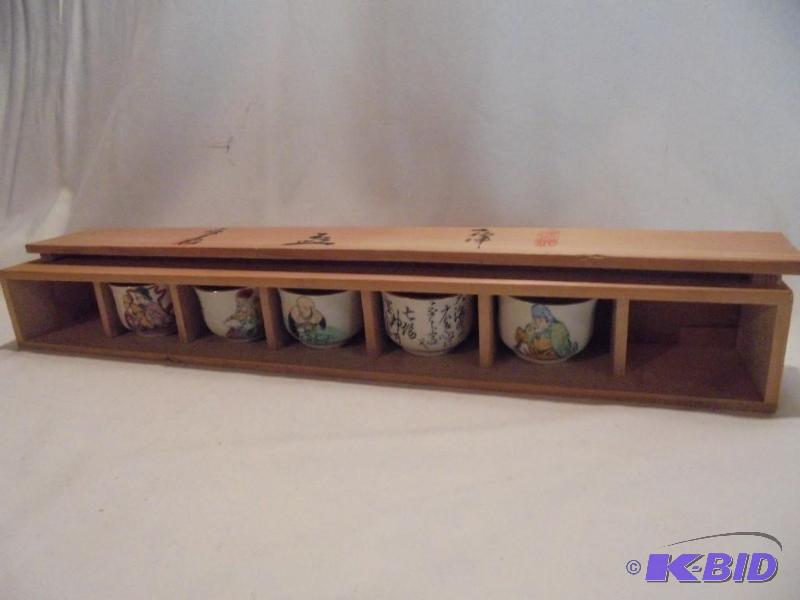 Vintage Japanese Saki&nbspset in original wo...