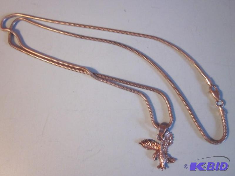 Sterling Silver rope necklace with Sterling s...