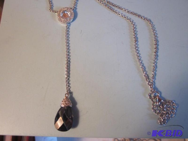 Sterling Silver necklace with stones. &nbsp...
