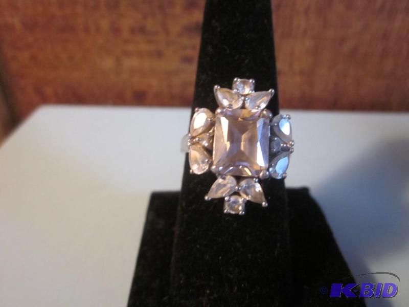 Large vintage Sterling Silver size 8 ring set...
