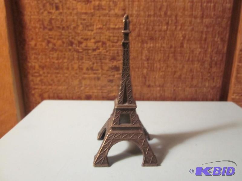 Miniature metal Eiffel Tower....