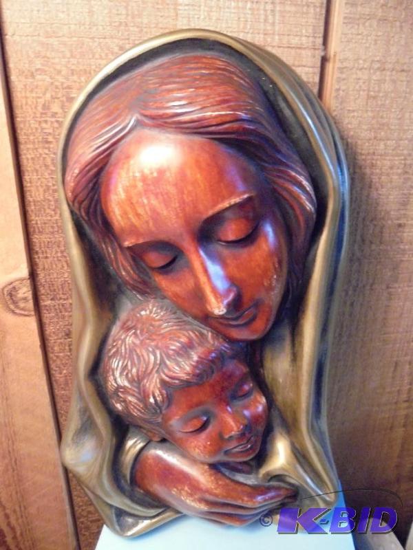 Vintage Goldscheider ceramic mother and child...