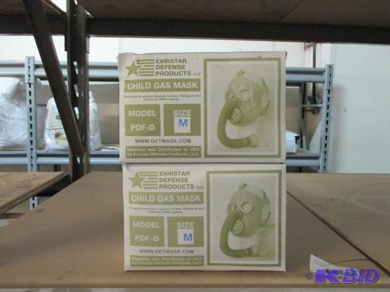 2 New childs gas masks, size M...