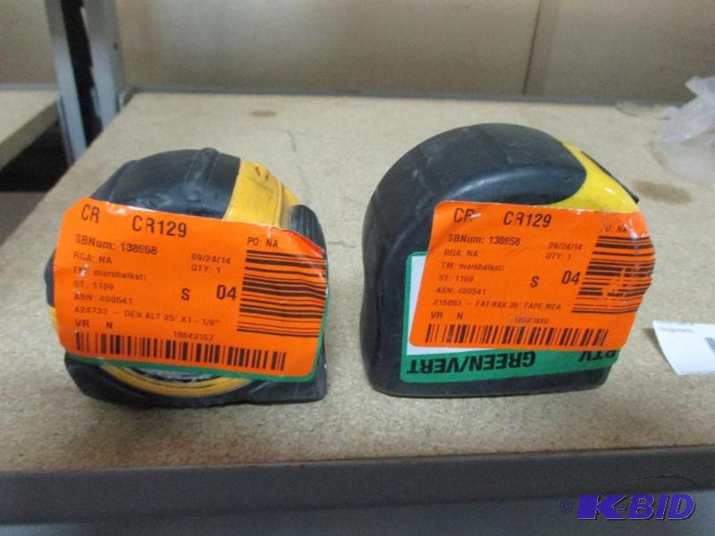 2 tape measures...