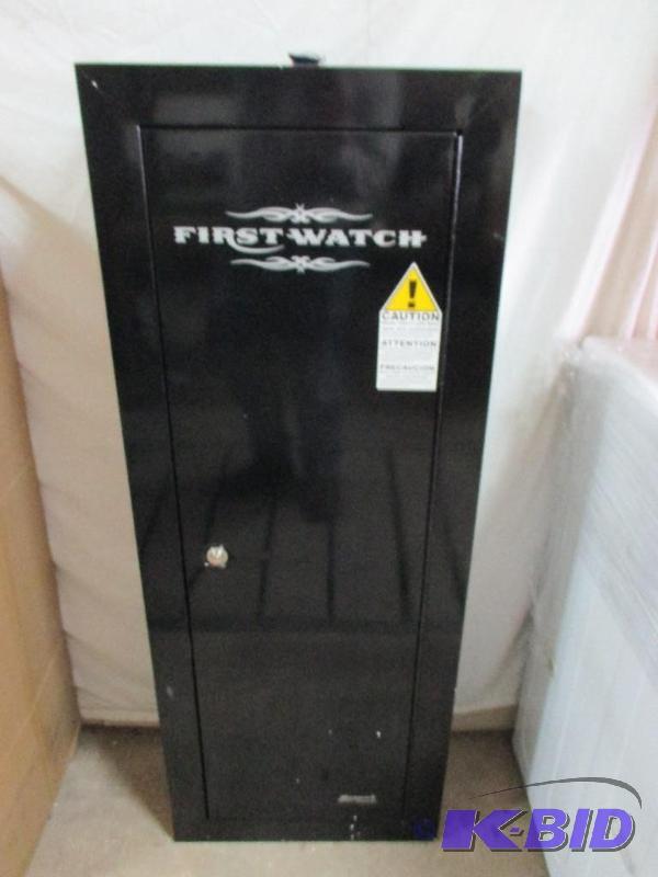 Gun cabinet with keys...
