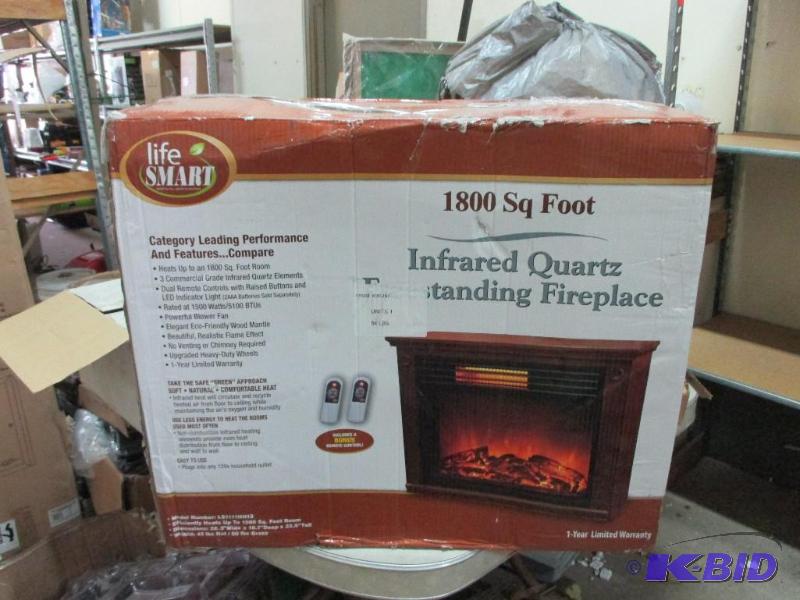 Freestanding fireplace...