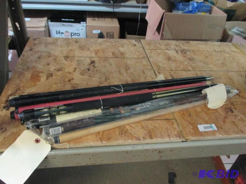 pool cues...