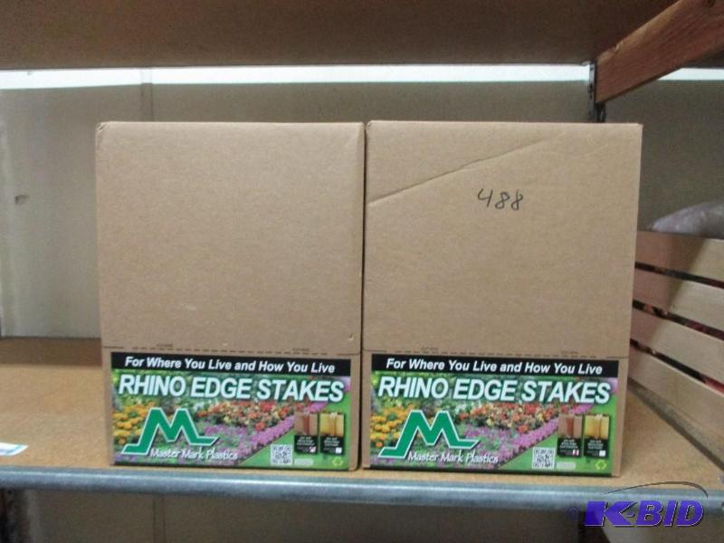 2 boxes of rhino edge stakes...