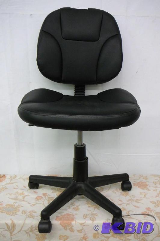 Office Chair Black Leather...