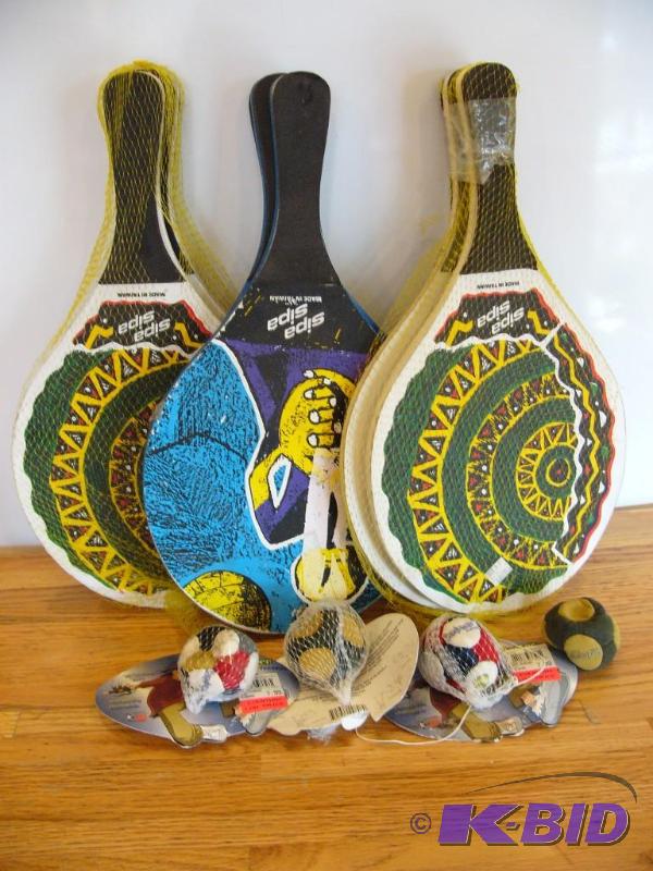 Paddles and hacky sacs