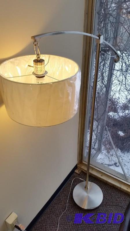 Avery Arc Floor Lamp.  New out of Box Assembled.  Tested. Lamp shade still in Plastic.