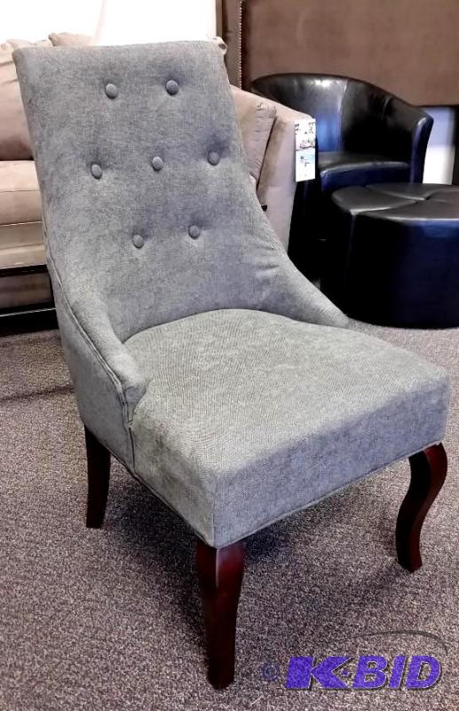 McLeland Design High Back Accent Chair.  New out of Box.  Assembled.  Charcoal Colored.
