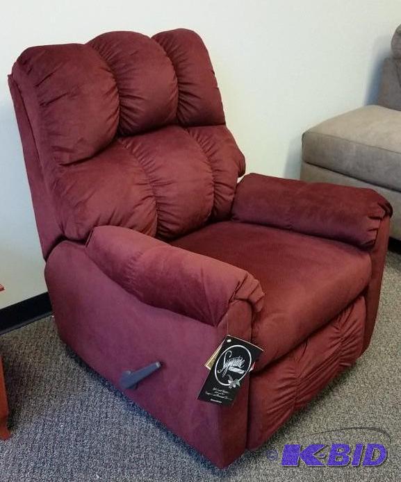 Ashley Rocker Recliner.  New out of Box with Tags  Burgundy
