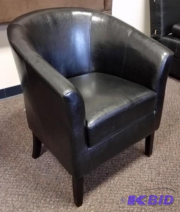 Simon Club Chair.  New out of Box Assembled.  Beautiful.  Black