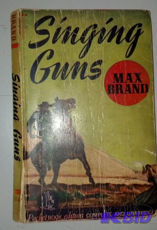 1942 Max Brand Singing Guns Paperback Novel...