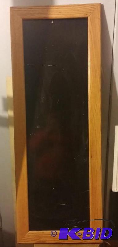 Large Framed Black Dry Erase Board...