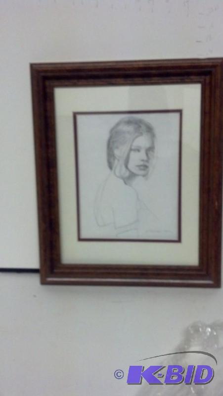 Picture as shown-Hand Drawn Sketch 14 X 16...
