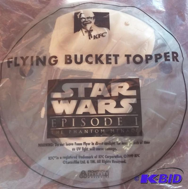 KFC JAR JAR BINKS FLYING BUCKET TOPPER...