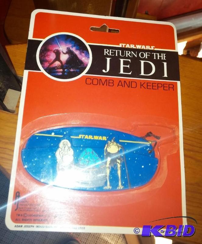 VINTAGE RETURN OF THE JEDI COMB AND KEEPER WI...