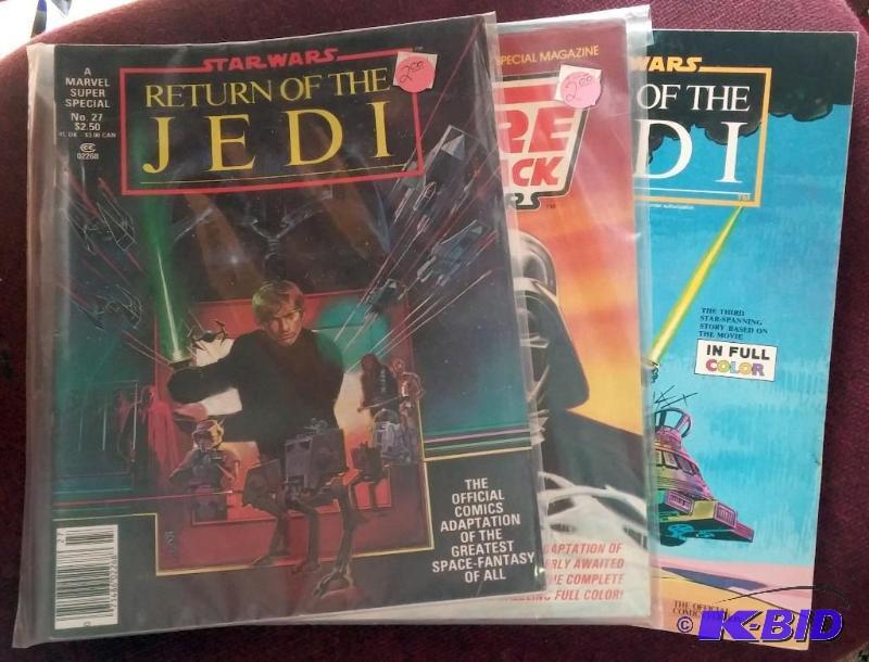 LOT OF 3 STAR WARS BOOKS. RETURN OF THE JEDI ...