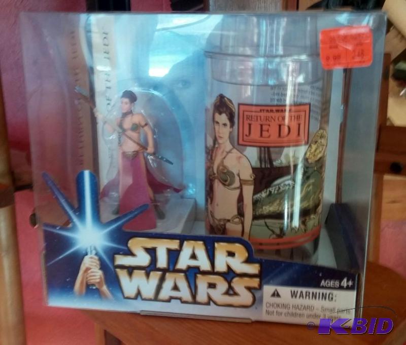 STAR WARS RETURN OF THE JEDI FIGURE WITH PLAS...
