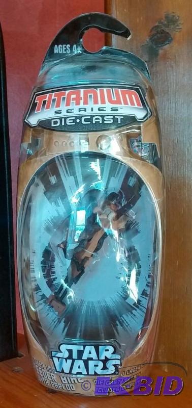 STAR WARS TITANIUM DIE CAST PAPLOO ON SPEEDER...