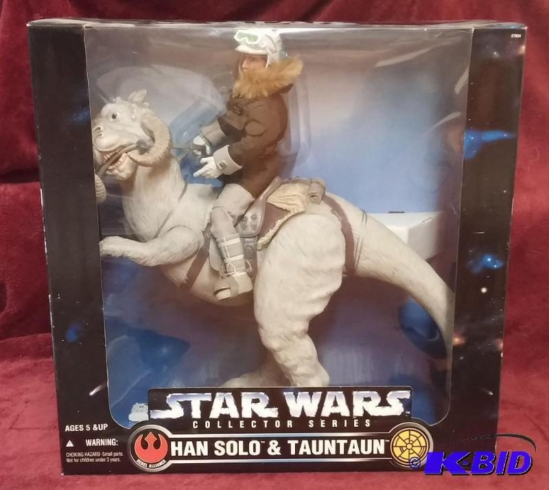 STAR WARS 12 IN HAN SOLO &amp TAUNTAUN. NEVE...