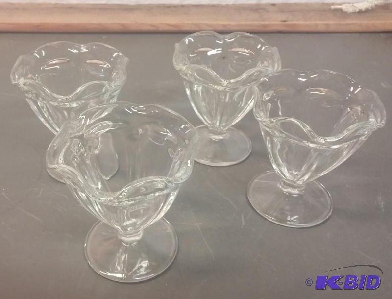 Set of Vintage Ice Cream Dishes...